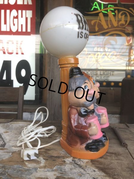画像3: Vintage BAR IS OPEN Drunk Man Lamp Bar Light (B688) (3)