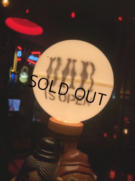 画像13: Vintage BAR IS OPEN Drunk Man Lamp Bar Light (B688) (13)