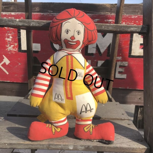 画像1: 80s Vintage McDonald's Pillow Doll Ronald (B139)  (1)