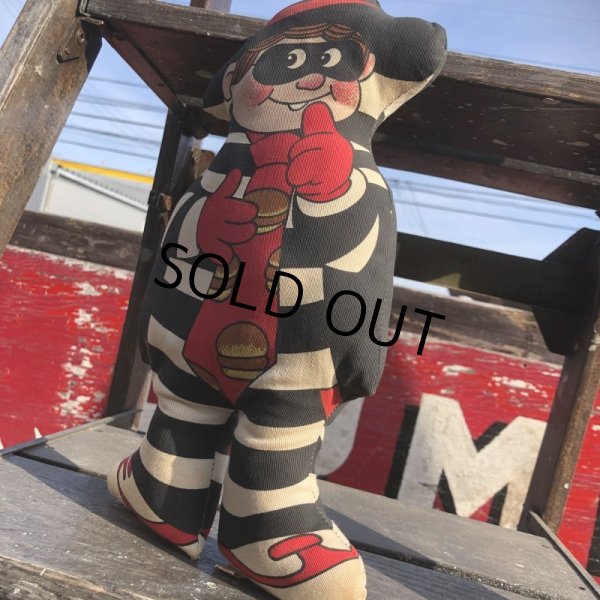 画像3: 80s Vintage McDonald's Pillow Doll Hamburglar 1987 (B690)  (3)