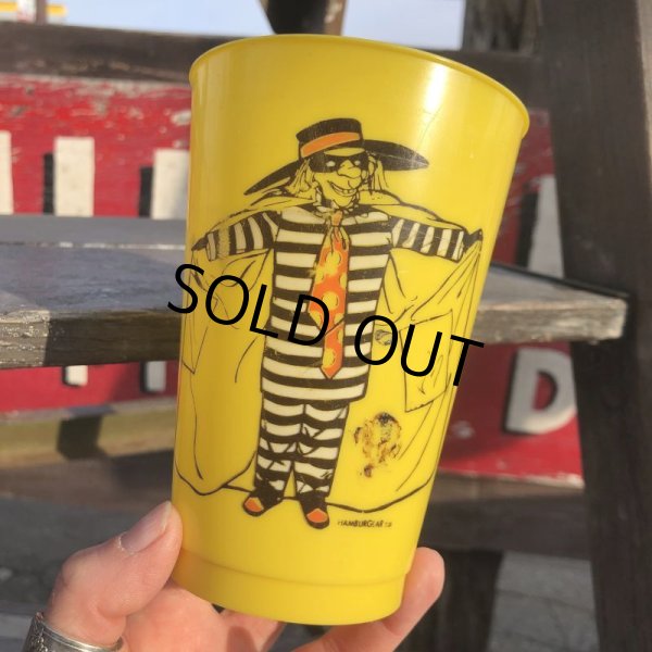 画像9: 70s Vintage McDonalds Hamburglar Plastic Cup (B962) (9)