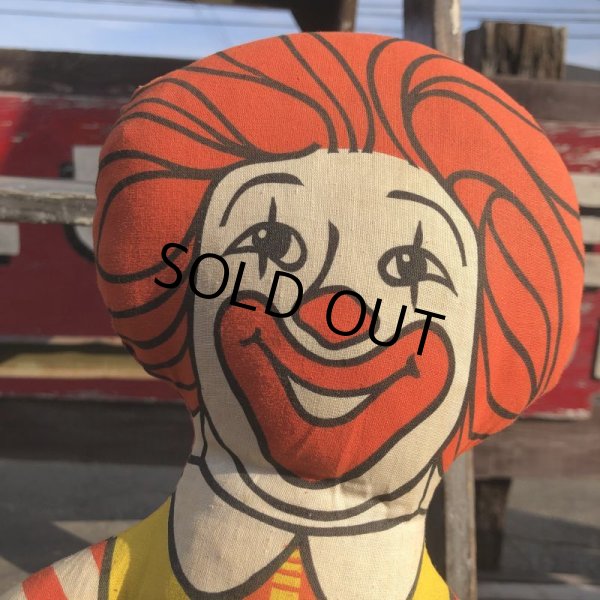 画像4: 70s Vintage McDonald's Pillow Doll Ronald (B142)  (4)