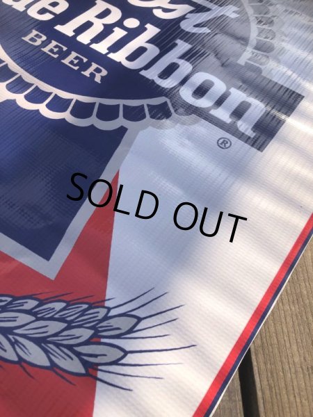 画像9: Vintage Pabst Blue Ribbon Beer Store Display Vinyl Banner Sign (B692) (9)
