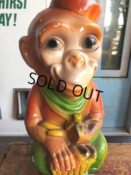 画像6: Vintage Carnival Chalkware Monkey Bank (B566) (6)