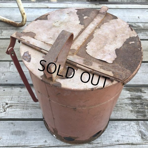 画像10: Vintage Metal Trush Can (B702) (10)