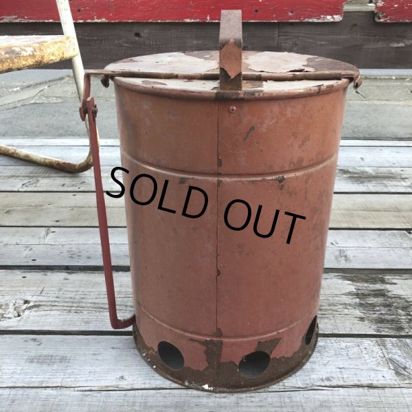 画像12: Vintage Metal Trush Can (B702) (12)