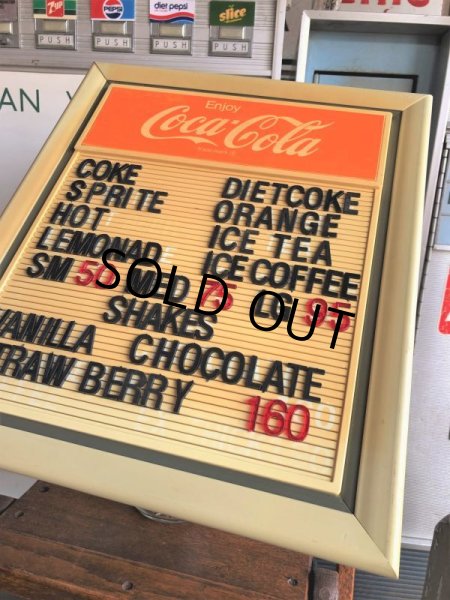 画像3: Vintage Advertising Coca-Cola Menu Board Sign (B707) (3)