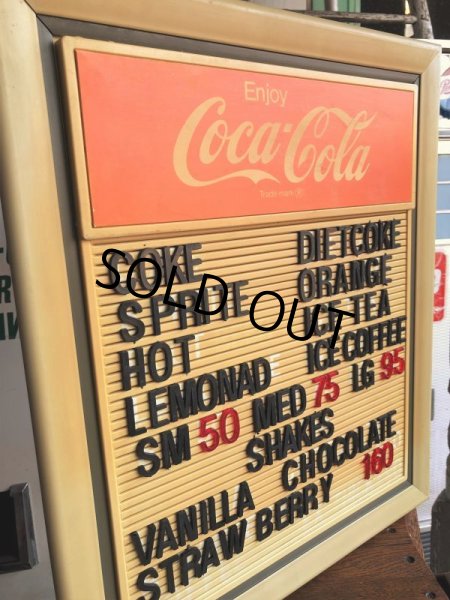 画像2: Vintage Advertising Coca-Cola Menu Board Sign (B707) (2)