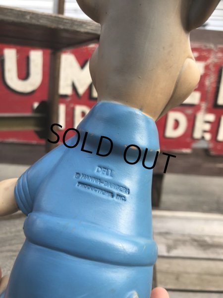 画像8: Vintage DELL Huckleberry Hound Police Rubber Vinyl Doll (B714) (8)