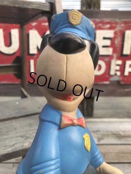 画像9: Vintage DELL Huckleberry Hound Police Rubber Vinyl Doll (B714) (9)