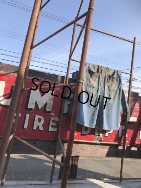 画像2: Vintage U.S.A Wooden Clothes Drying Laundry Rack (B715) (2)