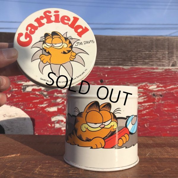 画像1: Vintage Garfield Tin Can (B735) (1)