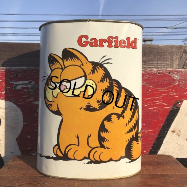画像1: Vintage Garfield Trash Can (B733) (1)