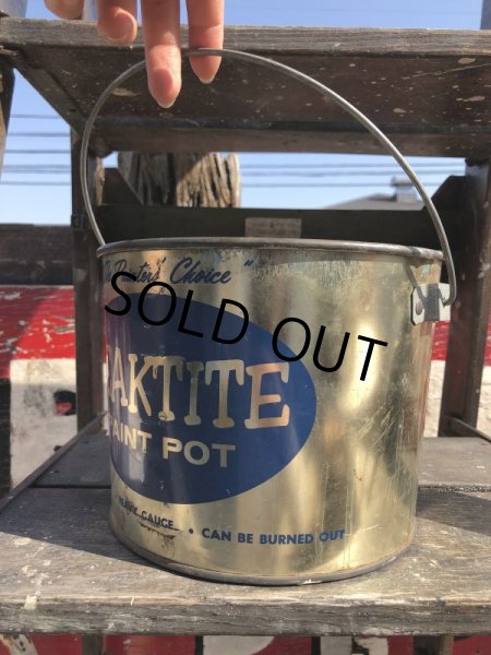 画像7: Vintage Leaktite Paint Pot Tin Basket (B753) (7)