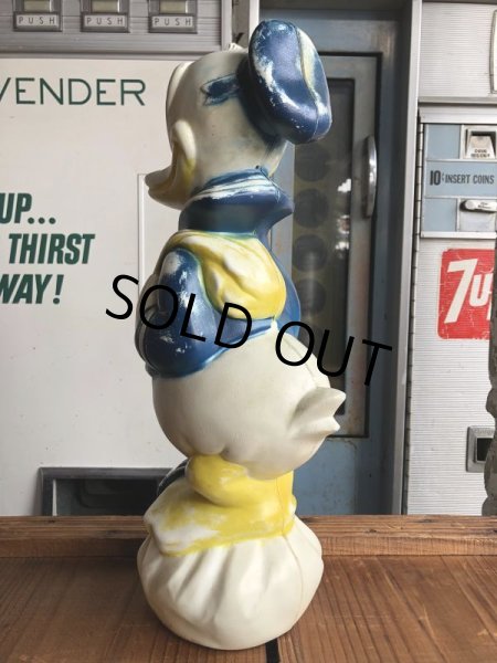 画像2: 60s Vintage Donald Duck Blow Mold Plastic Coin Bank 47cm (B747) (2)