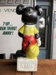 画像3: 60s Vintage Mickey Mouse Blow Mold Plastic Coin Bank 49cm (B746) (3)