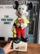 画像13: 60s Vintage Mickey Mouse Blow Mold Plastic Coin Bank 49cm (B746) (13)