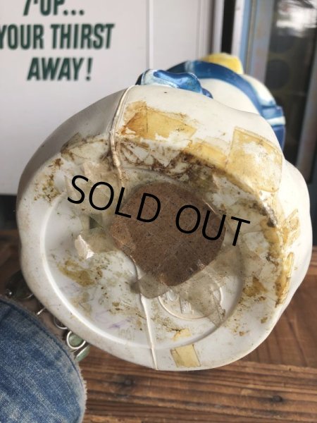 画像8: 60s Vintage Donald Duck Blow Mold Plastic Coin Bank 47cm (B747) (8)