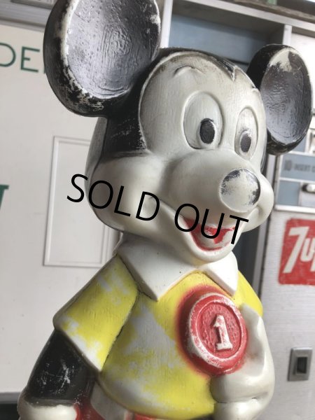 画像8: 60s Vintage Mickey Mouse Blow Mold Plastic Coin Bank 49cm (B746) (8)