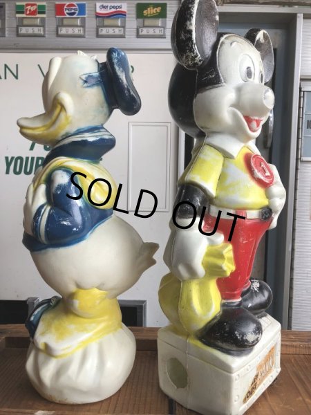 画像15: 60s Vintage Mickey Mouse Blow Mold Plastic Coin Bank 49cm (B746) (15)