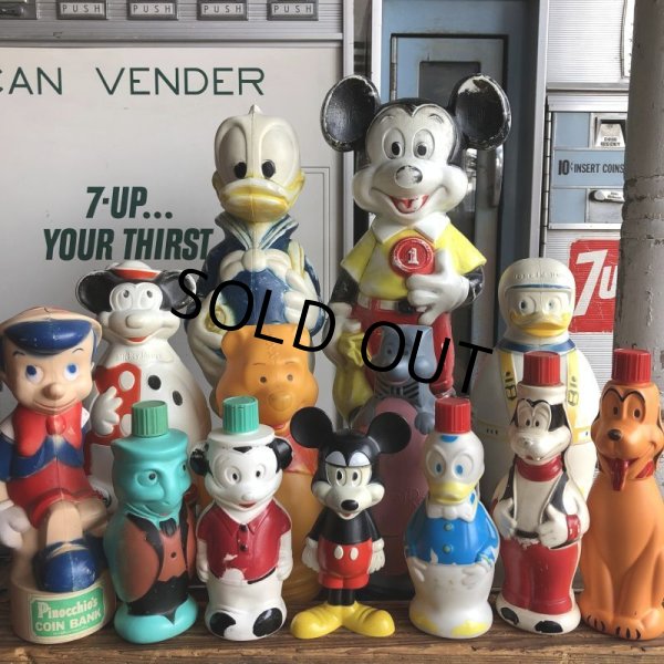 画像19: 60s Vintage Mickey Mouse Blow Mold Plastic Coin Bank 49cm (B746) (19)