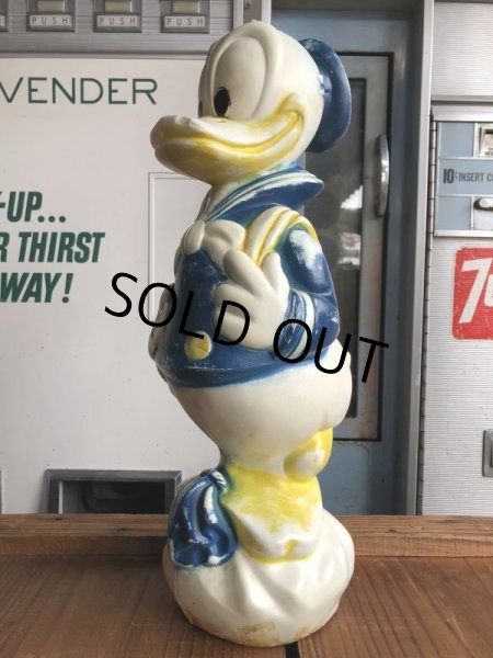 画像3: 60s Vintage Donald Duck Blow Mold Plastic Coin Bank 47cm (B747) (3)