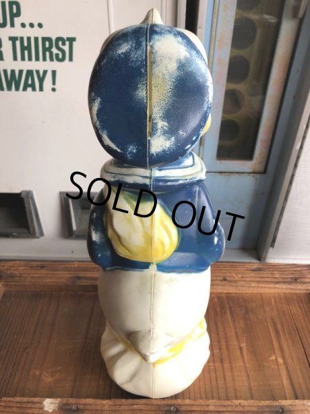 画像7: 60s Vintage Donald Duck Blow Mold Plastic Coin Bank 47cm (B747) (7)