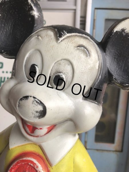 画像9: 60s Vintage Mickey Mouse Blow Mold Plastic Coin Bank 49cm (B746) (9)