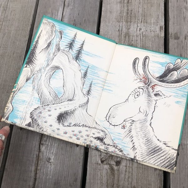 画像2: Vintage Book Dr.Seuss THIDWICK The Big-Hearted Moose (B756) (2)
