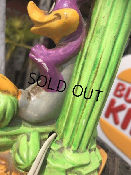 画像14: 70s Holiday Fair Warner Bros Looney Tunes Roadrunner Lamp (B752)  (14)