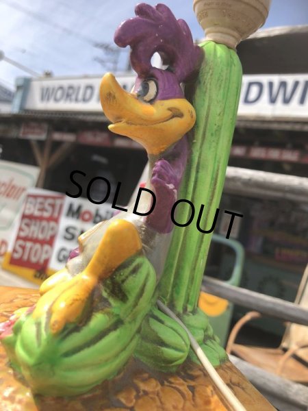 画像9: 70s Holiday Fair Warner Bros Looney Tunes Roadrunner Lamp (B752)  (9)