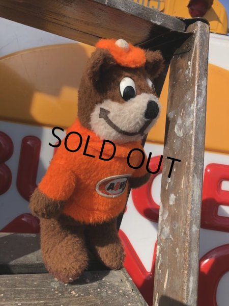 画像2: 70s Vintage A&W Root Beer Rooty Bear Plush (B754) (2)
