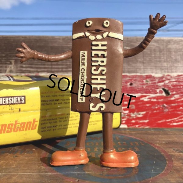 画像1:  80s Vintage Hershey's Advertising Chocolate Bar Bendable Figure (B757) 　 (1)