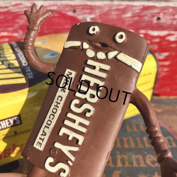 画像3:  80s Vintage Hershey's Advertising Chocolate Bar Bendable Figure (B757) 　 (3)