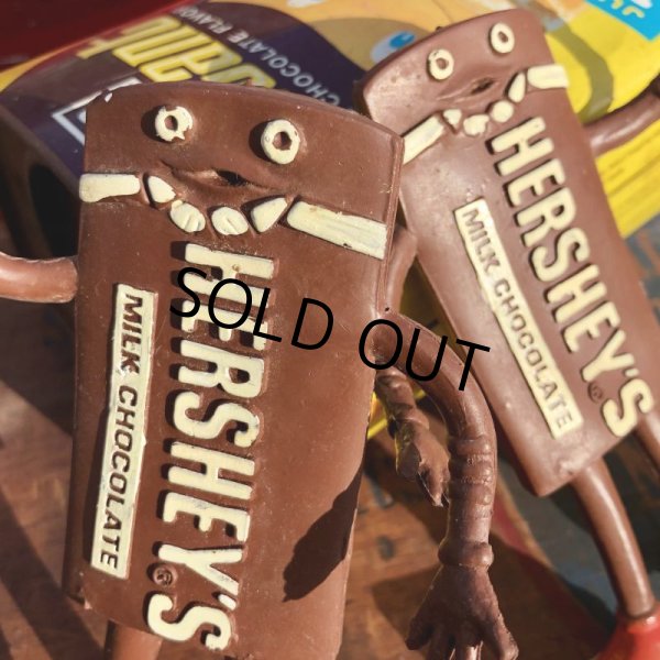 画像8:  80s Vintage Hershey's Advertising Chocolate Bar Bendable Figure (B757) 　 (8)
