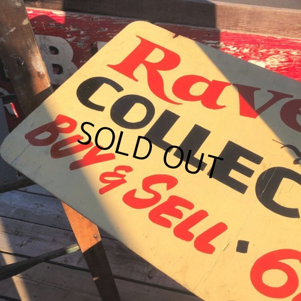 画像3: Vintage Ravenwood Chardon COLLECTIBLES BUY & SELL Hand Paint Wooden Sign (B758)  (3)