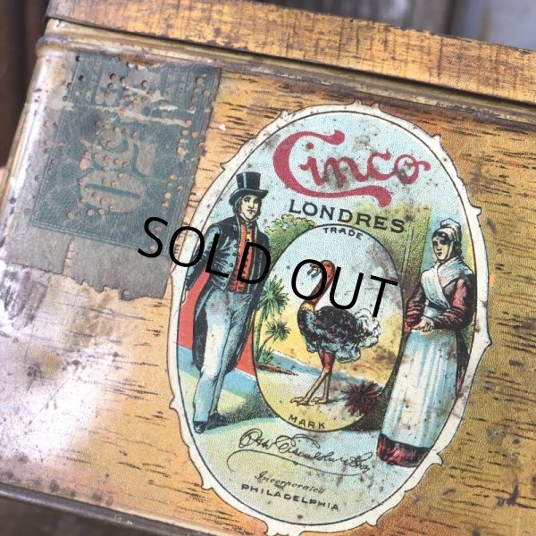画像11: Vintage Advertising Tin Can Cinco Cigar (B762) (11)