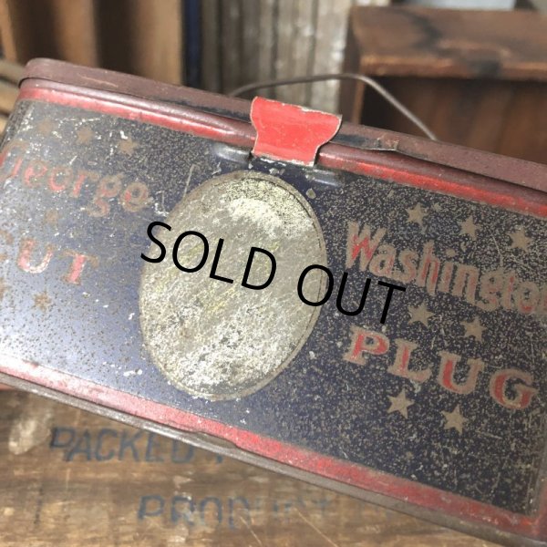 画像7: Vintage Advertising Tin Can George Washington Cut Plug (B763) (7)