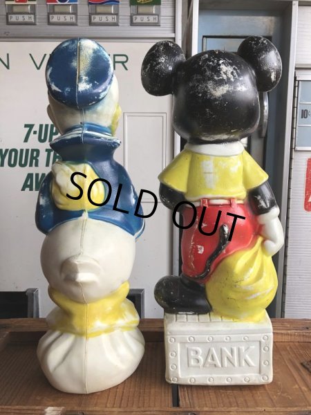 画像13: 60s Vintage Donald Duck Blow Mold Plastic Coin Bank 47cm (B747) (13)