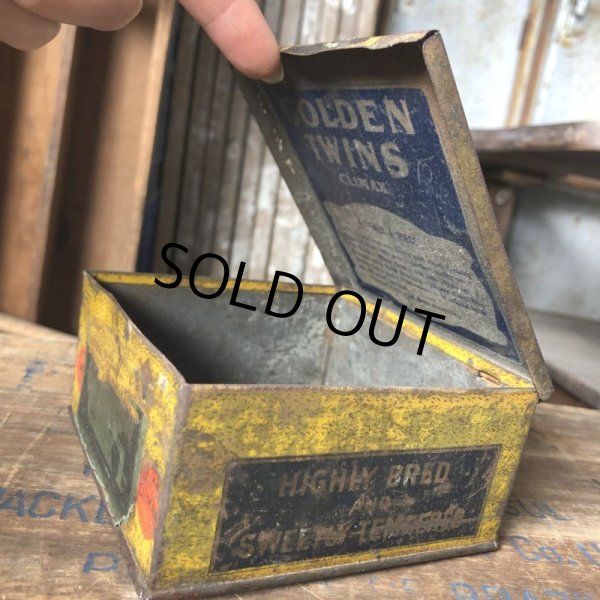 画像5: Vintage Advertising Tin Can GOLDEN TWIN'S Tabacco Cigar (B766) (5)