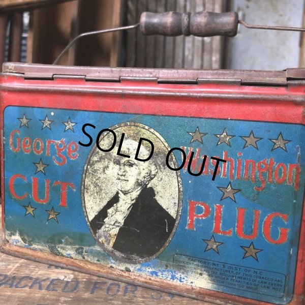 画像11: Vintage Advertising Tin Can George Washington Cut Plug (B775) (11)