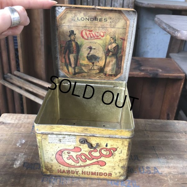 画像3: Vintage Advertising Tin Can Cinco Cigar (B762) (3)