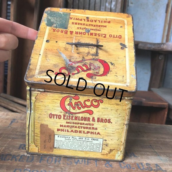 画像5: Vintage Advertising Tin Can Cinco Cigar (B762) (5)