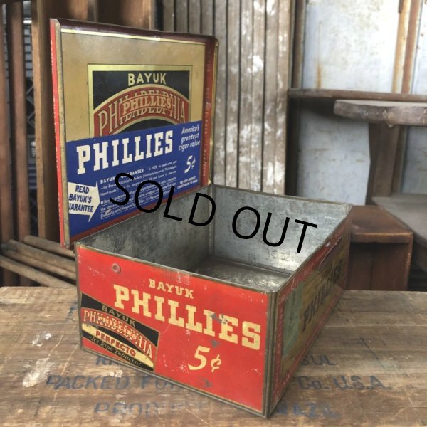 画像4: Vintage Advertising Tin Can PHILLIES Tabacco (B761) (4)