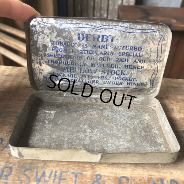 画像3: Vintage Advertising Tin Can DERBY Tabacco (B767) (3)