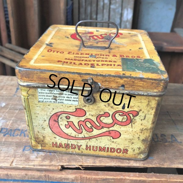 画像2: Vintage Advertising Tin Can Cinco Cigar (B762) (2)