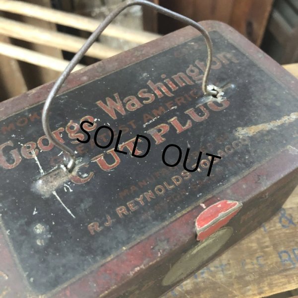 画像9: Vintage Advertising Tin Can George Washington Cut Plug (B763) (9)