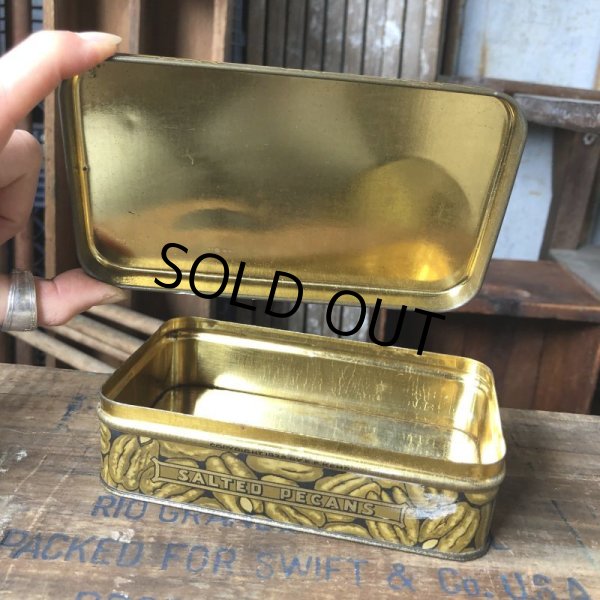 画像4: Vintage Advertising Tin Can SALTED PECANS (B774) (4)