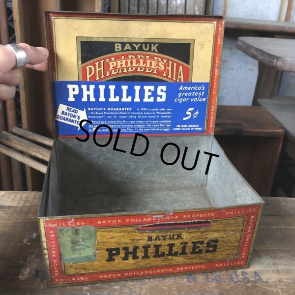画像3: Vintage Advertising Tin Can PHILLIES Tabacco (B761) (3)