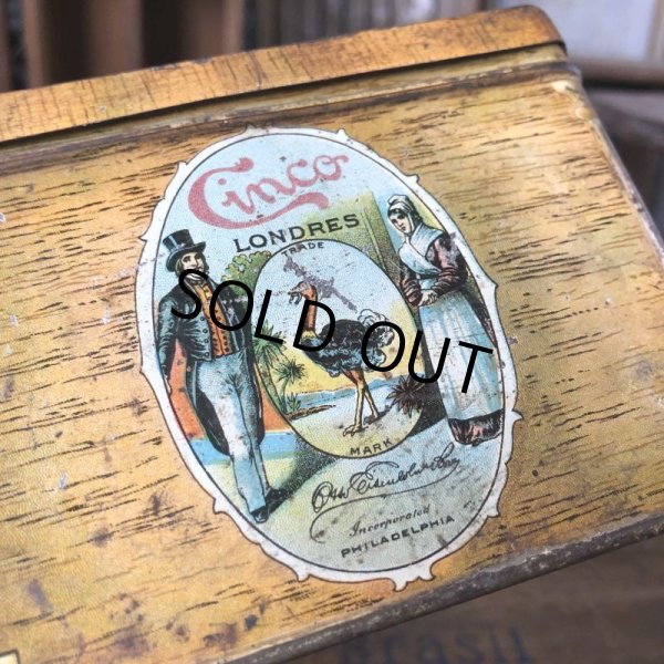 画像12: Vintage Advertising Tin Can Cinco Cigar (B762) (12)